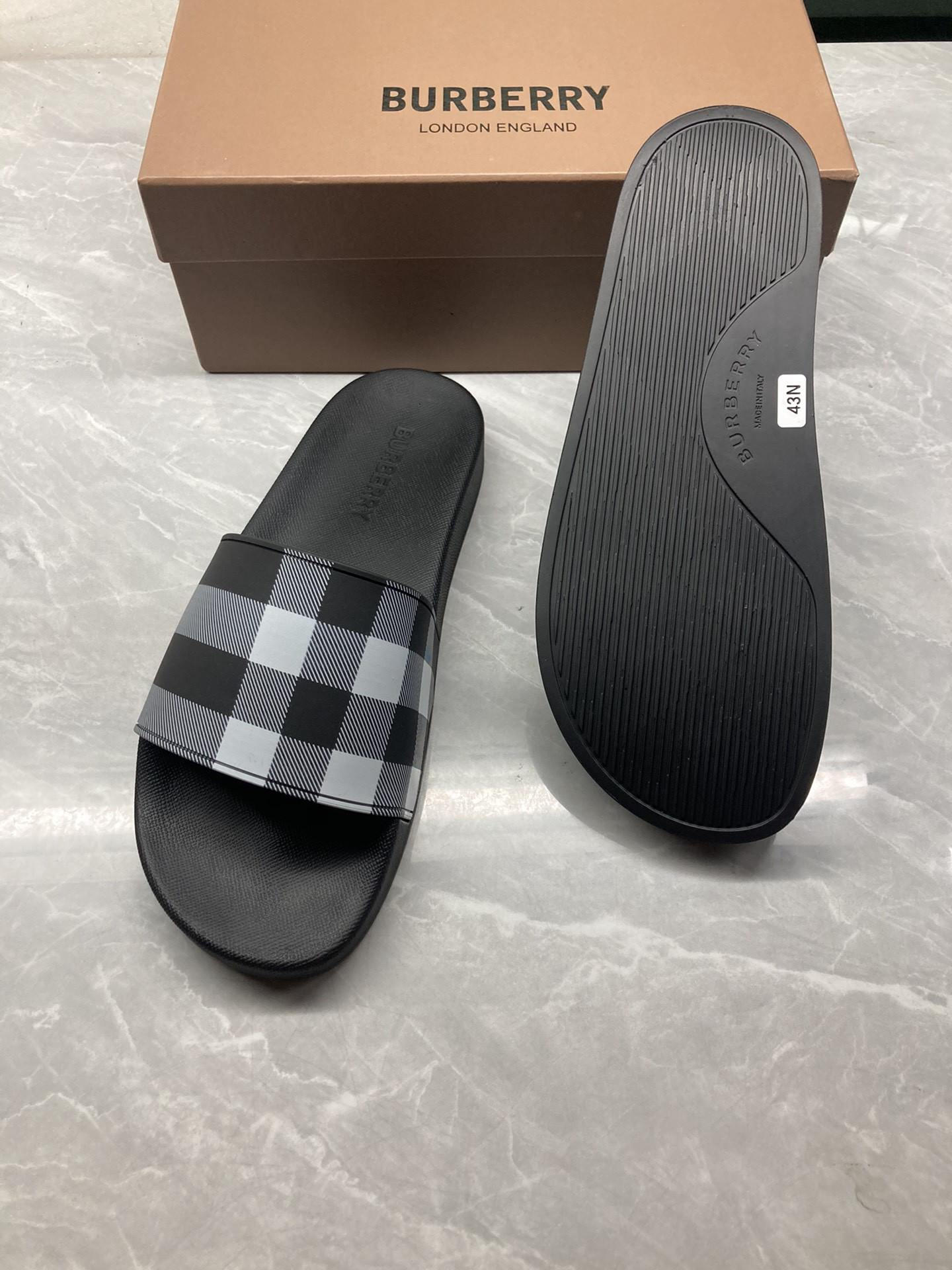 Burberry Check Slides