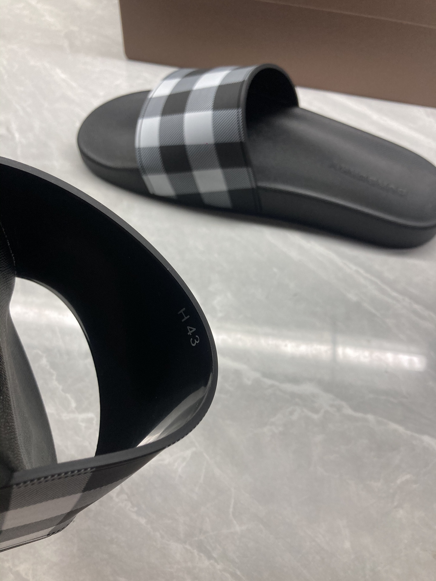 Burberry Check Slides
