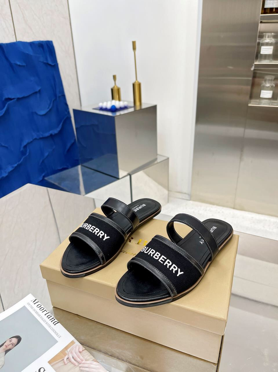 UA Burberry Slides