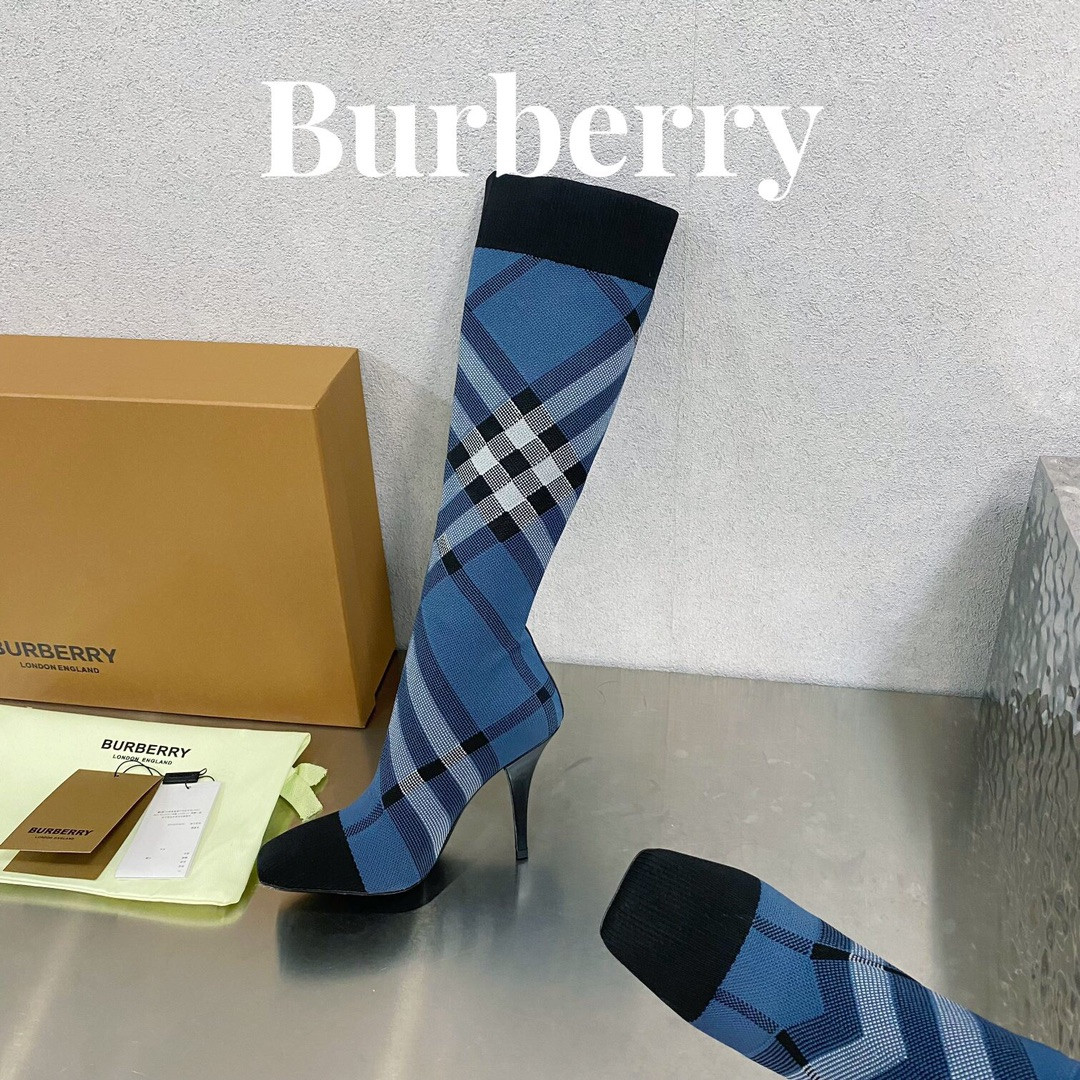 UA Burberry Check High Boots