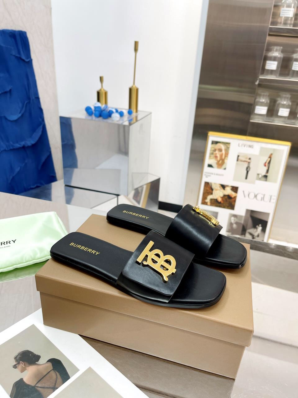 UA Burberry Slides