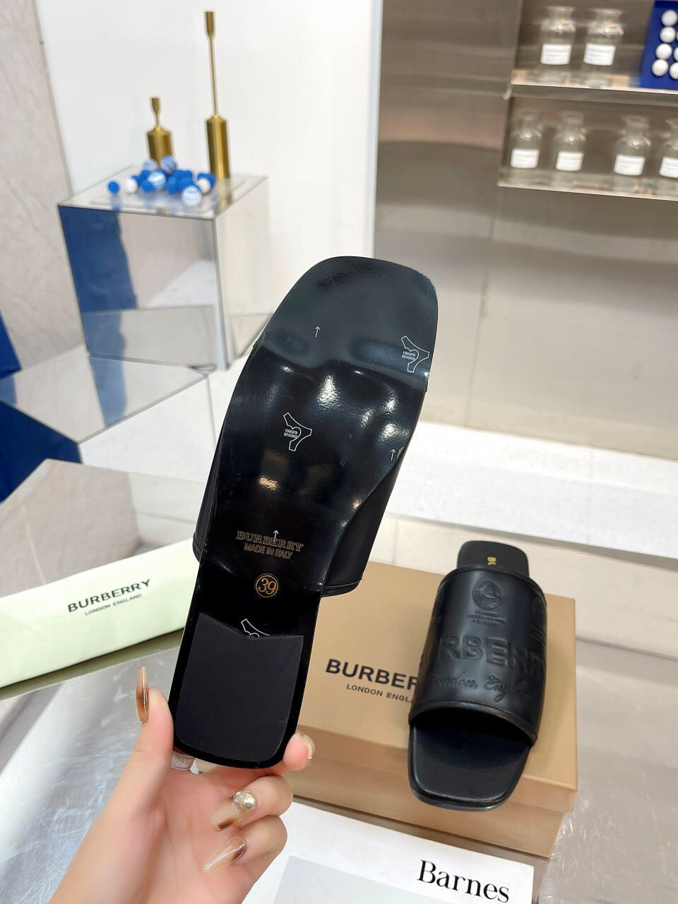 UA Burberry Slides