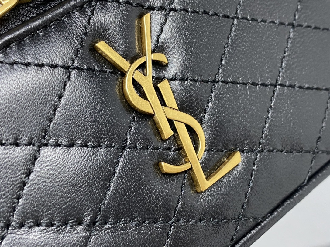 YSL GABY VANITY BAG IN LAMBSKIN 18 X 11 X 6.5 CM