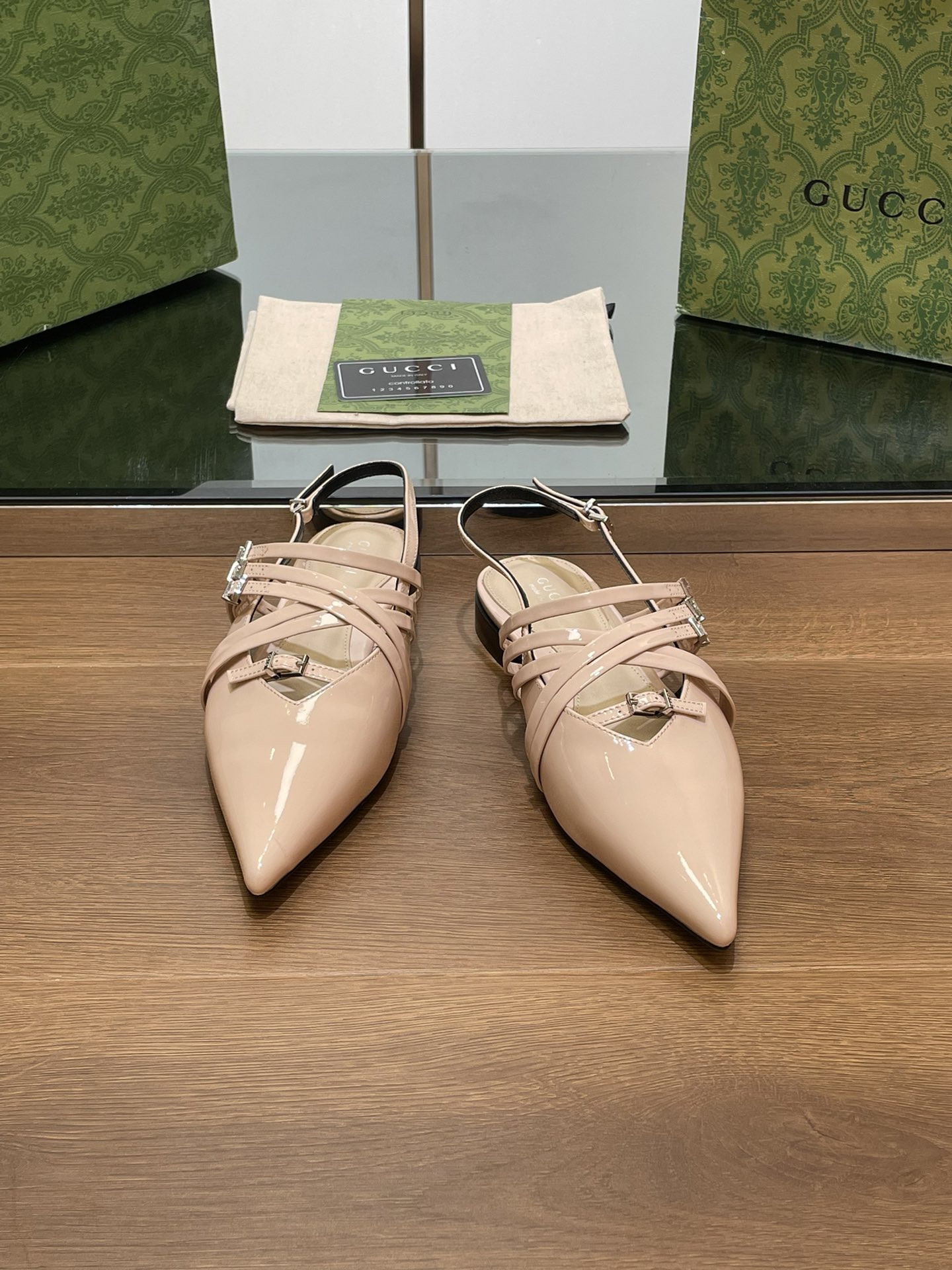 UA GUCCI Strappy Ballet Flat