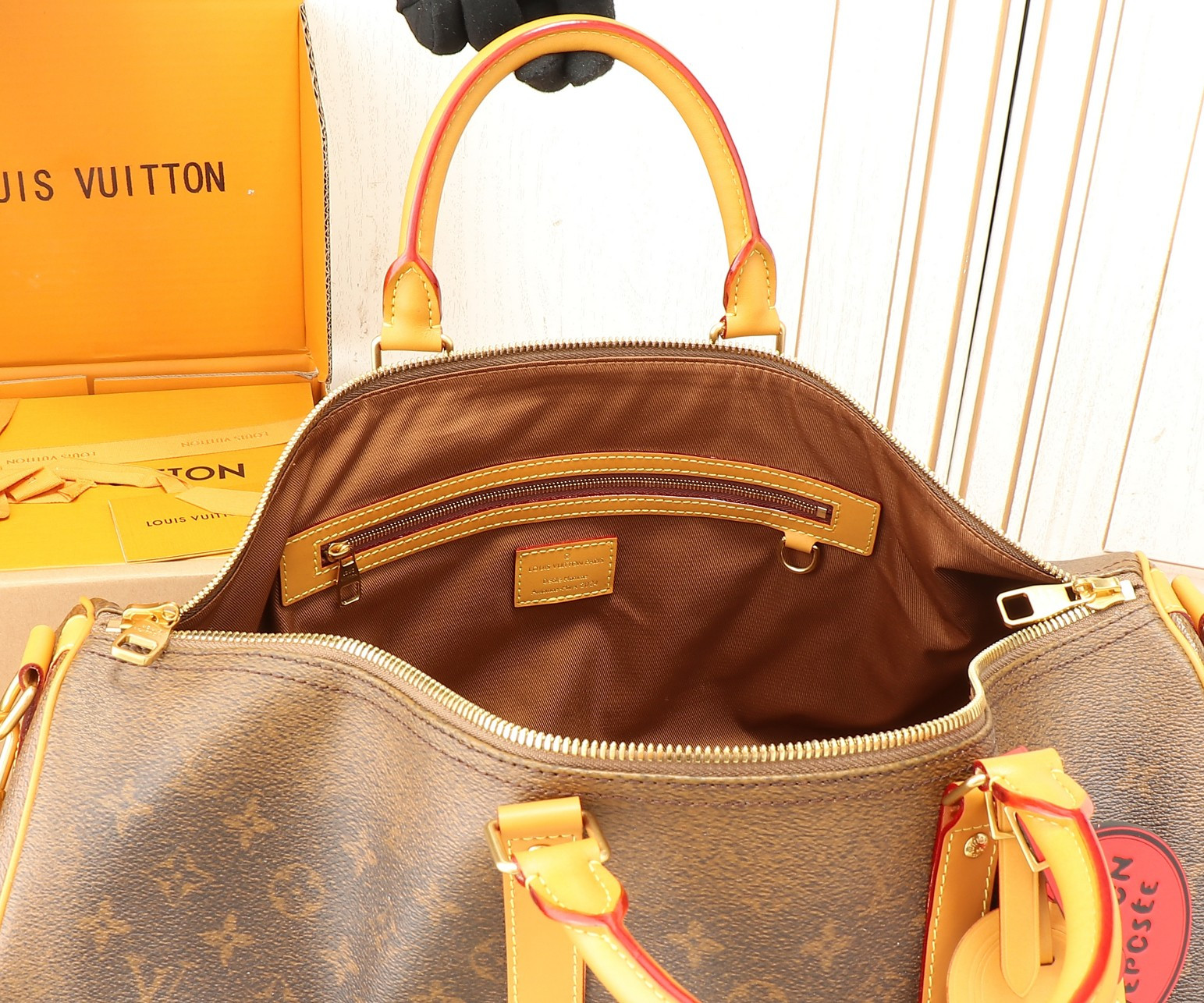 LV Keepall Bandoulière 50 24SS Marque L.Vuitton Déposée M11541 50x29x23CM