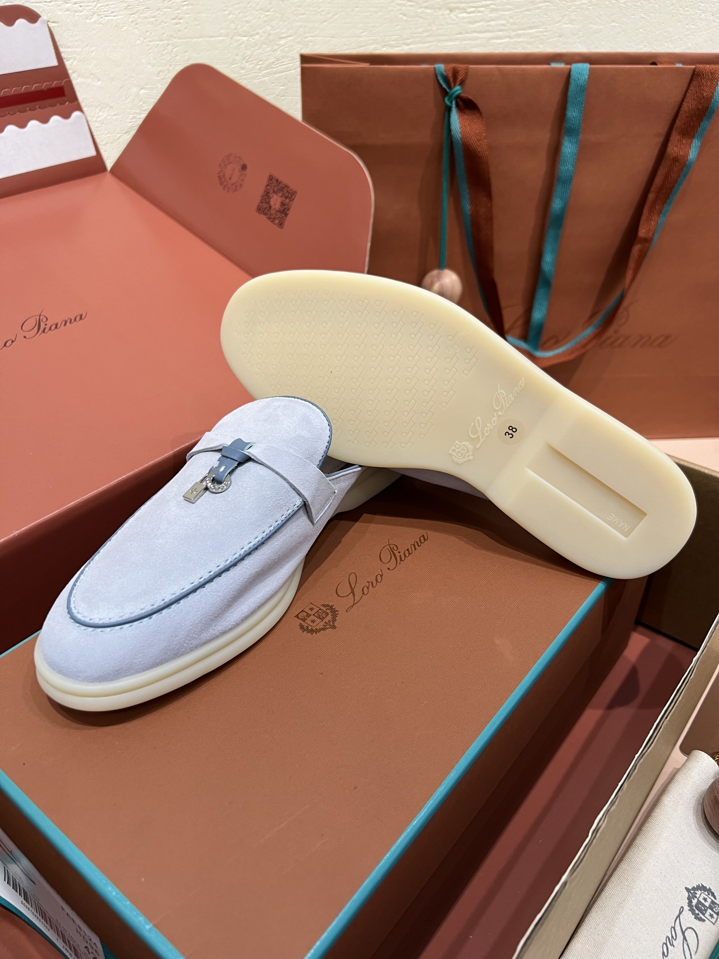 UA Loro Piana Babouche Charms Walk Loafers