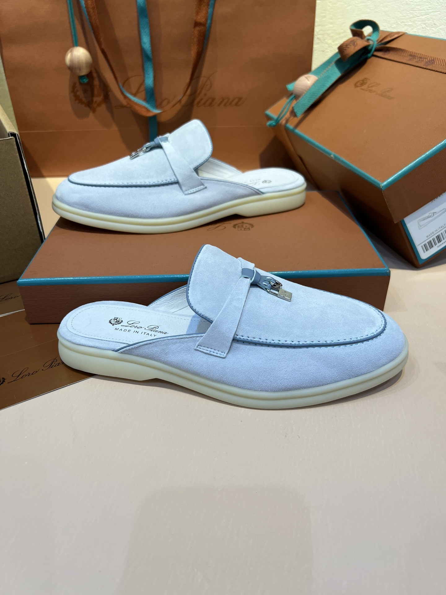 UA Loro Piana Babouche Charms Walk Loafers