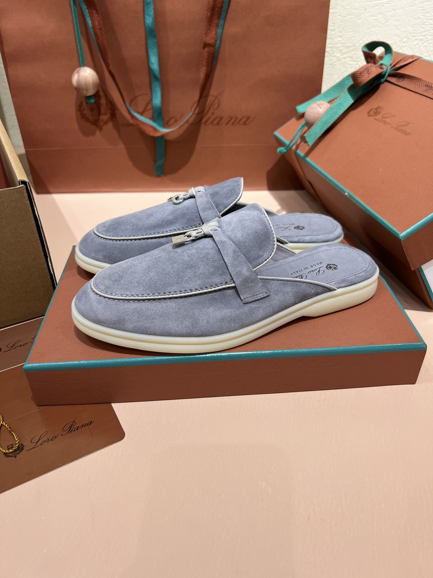 UA Loro Piana Babouche Charms Walk Loafers