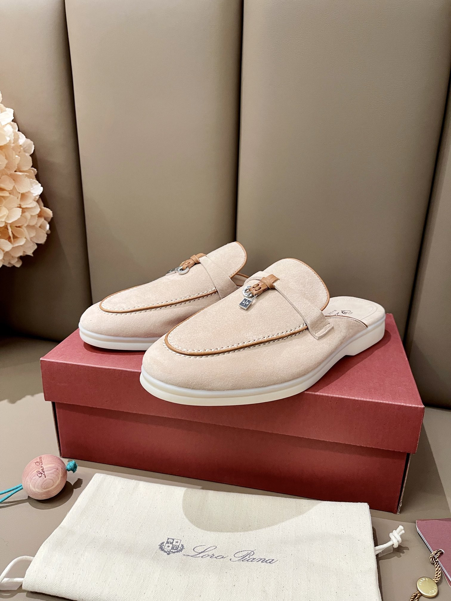 UA Loro Piana Babouche Charms Walk Loafers