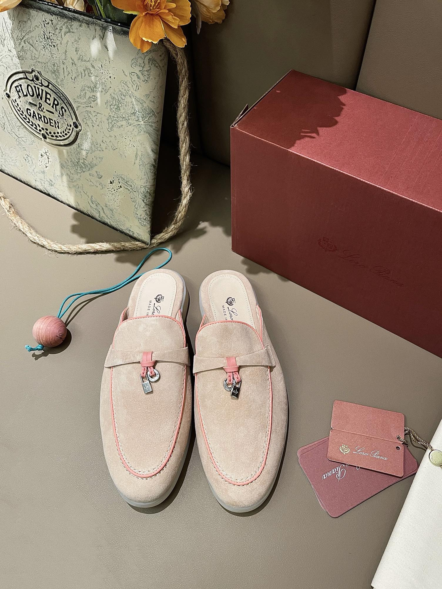 UA Loro Piana Babouche Charms Walk Loafers