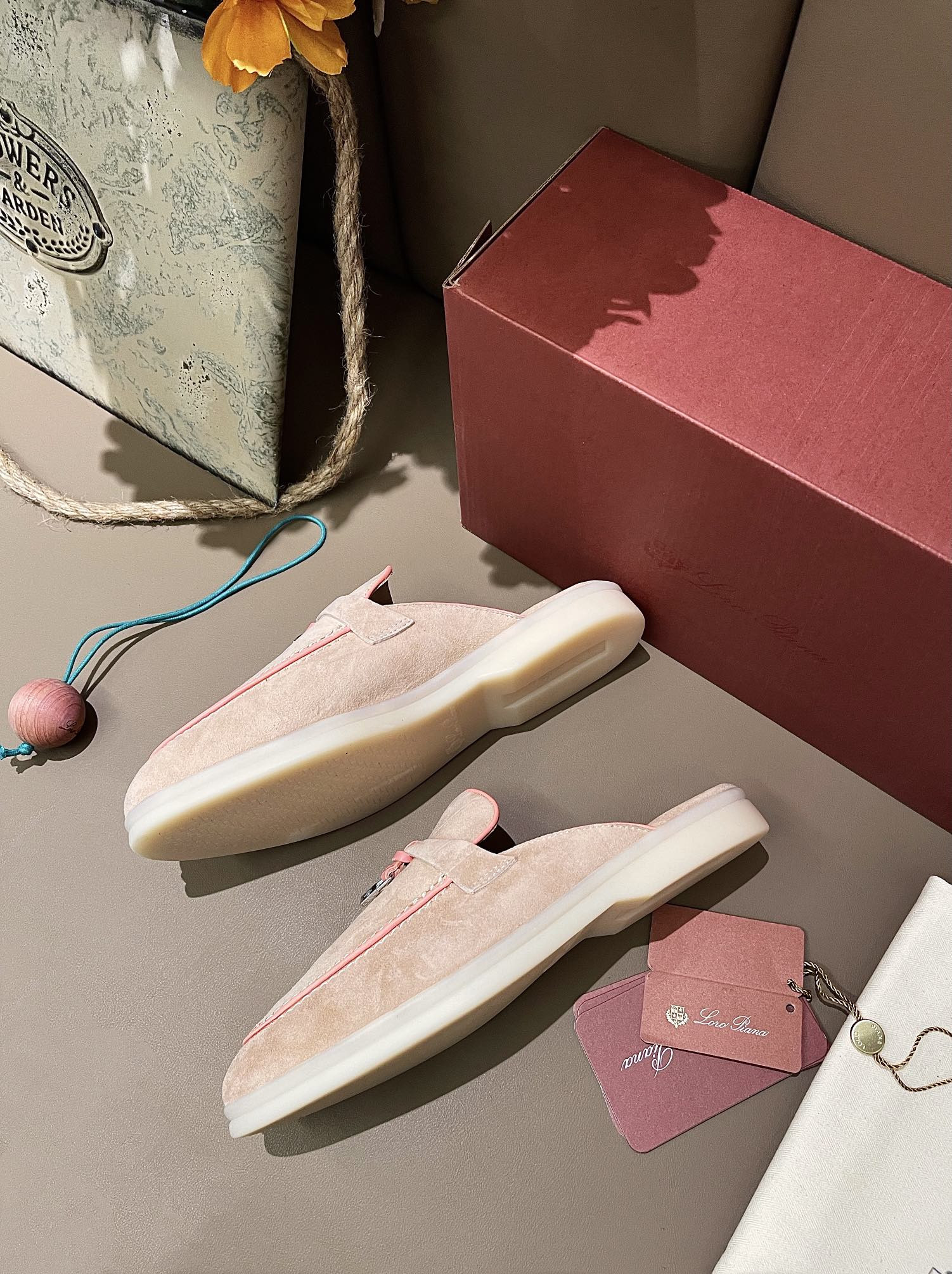 UA Loro Piana Babouche Charms Walk Loafers