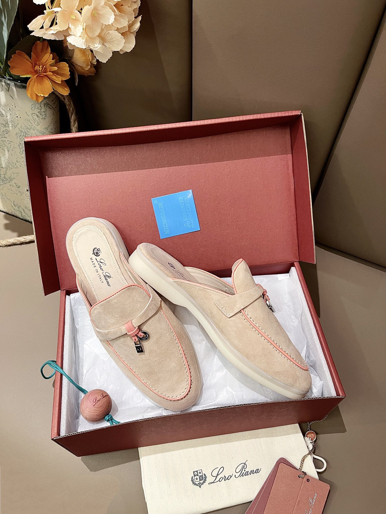 UA Loro Piana Babouche Charms Walk Loafers