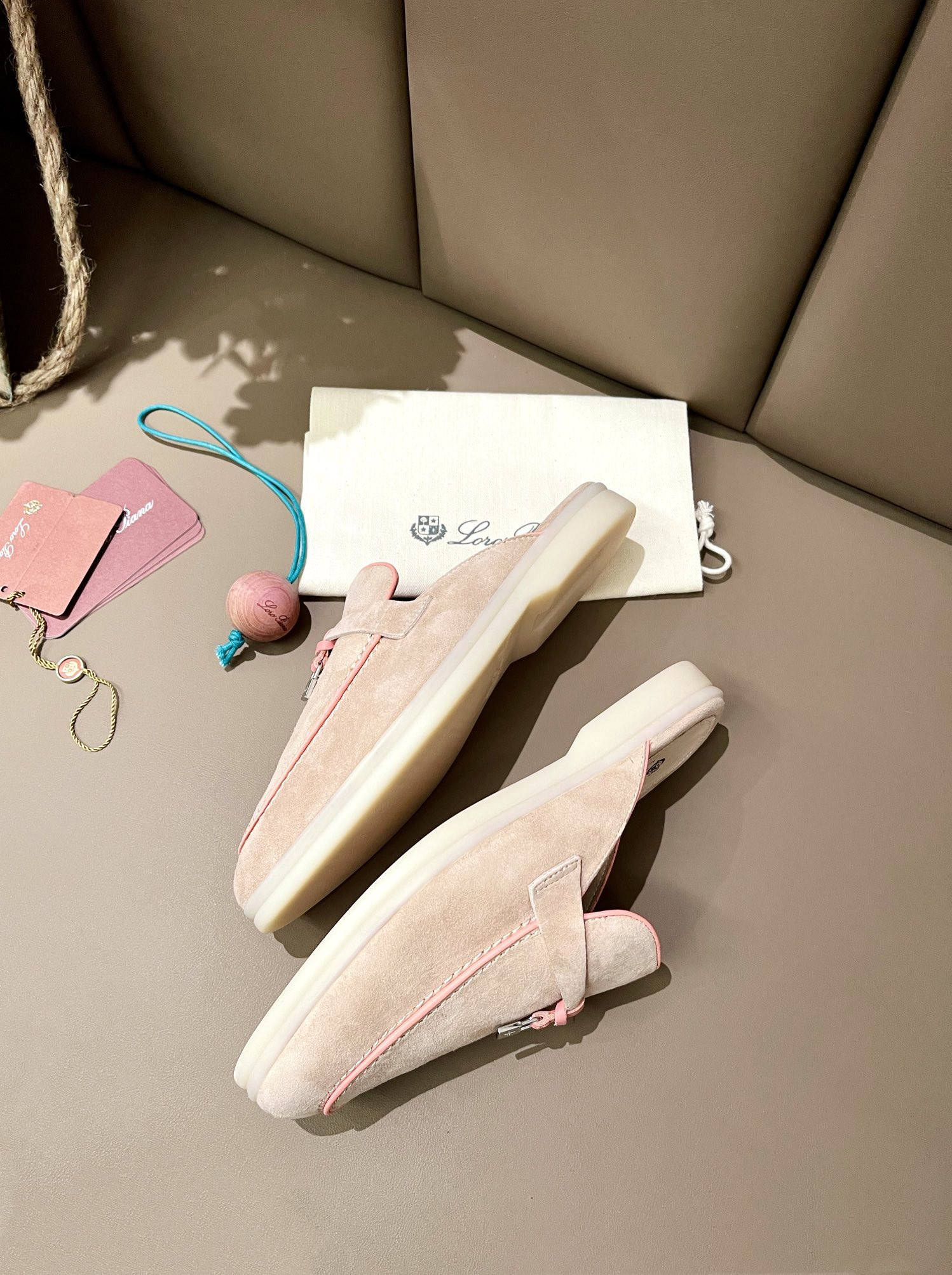 UA Loro Piana Babouche Charms Walk Loafers