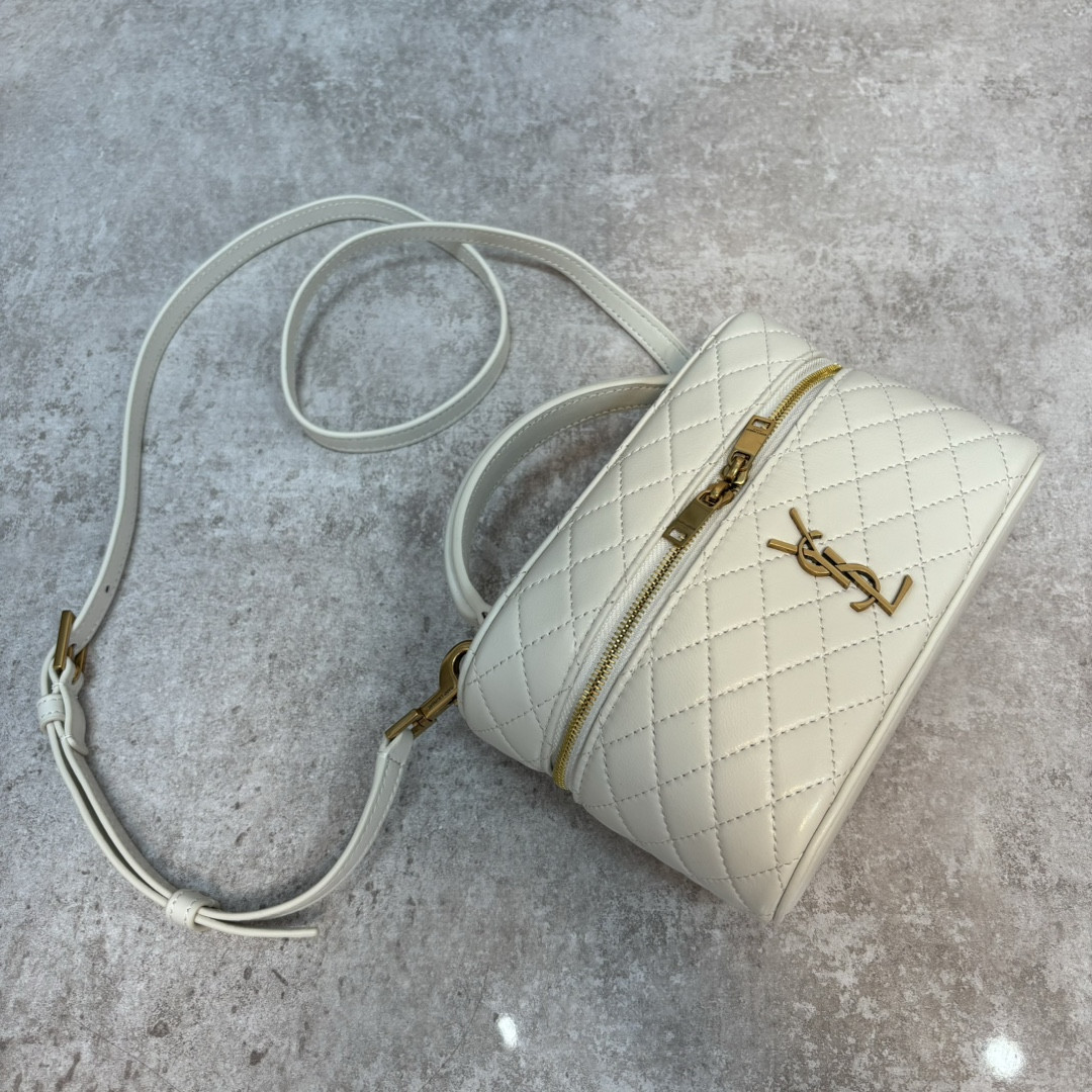 YSL GABY VANITY BAG IN LAMBSKIN 18 X 11 X 6.5 CM