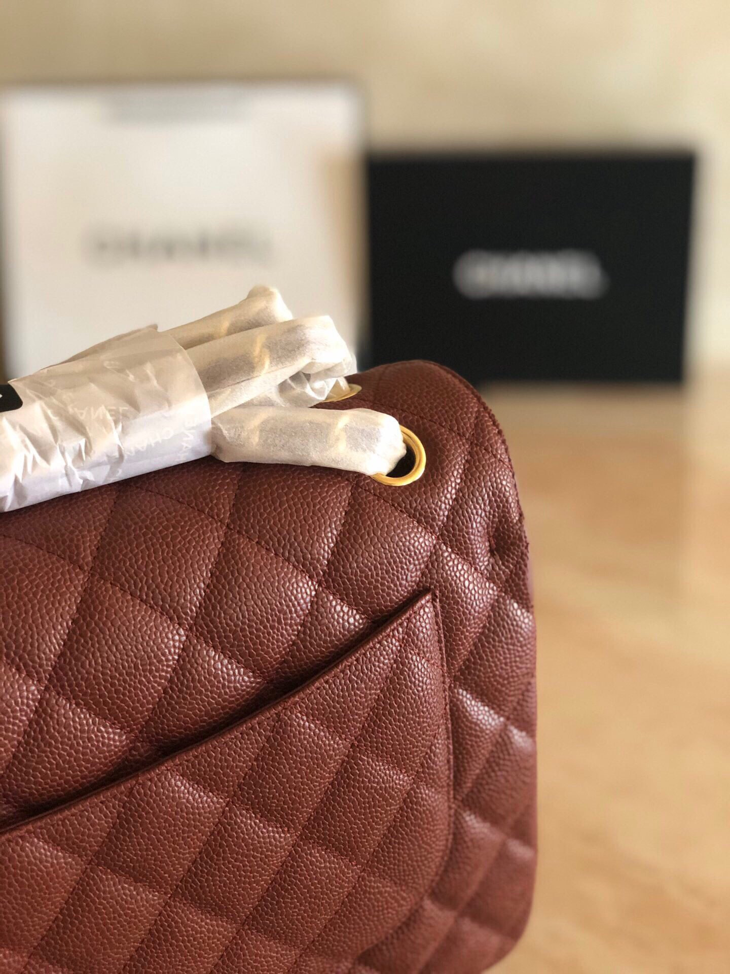 Chanel Classic Flap Jumbo 30cm CF Gold Hardware 7.6 × 11.7 × 3.9 in