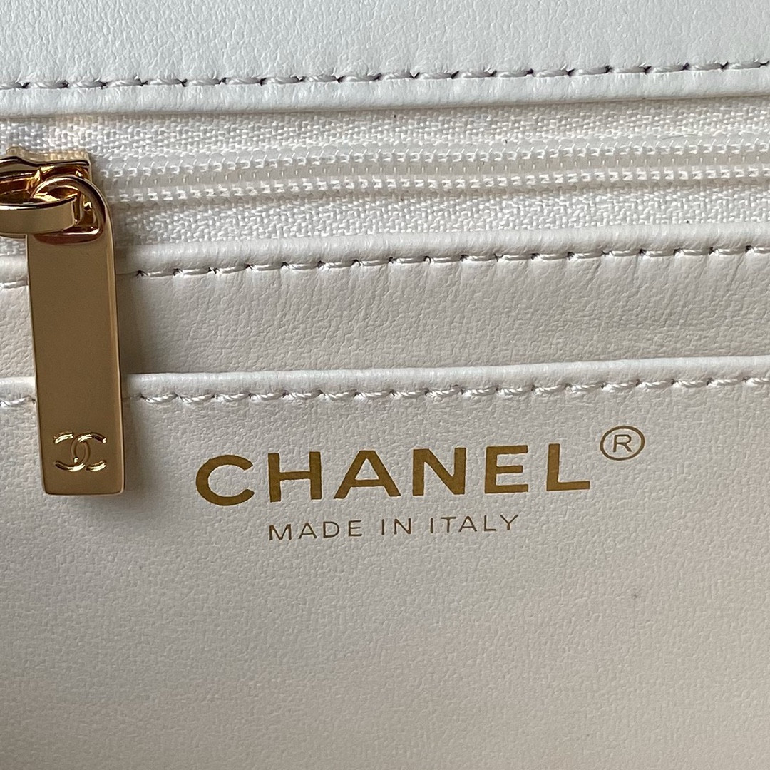 Chanel 24A Mini Classic Handbag 12 × 20 × 6 cm