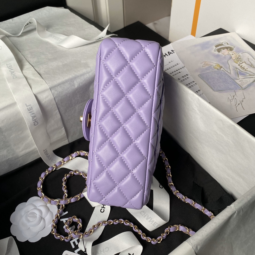 Chanel 24A Mini Classic Handbag 12 × 20 × 6 cm