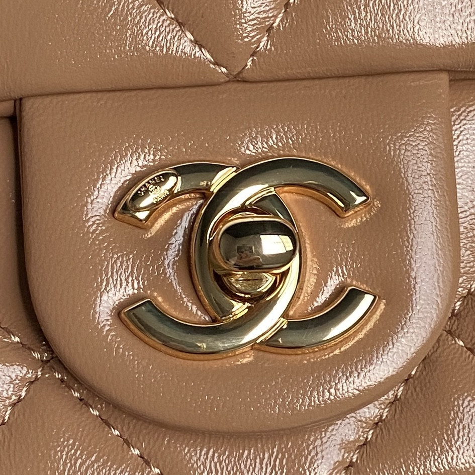 CHANEL MINI FLAP BAG WITH TOP HANDLE 14×19×8.5cm