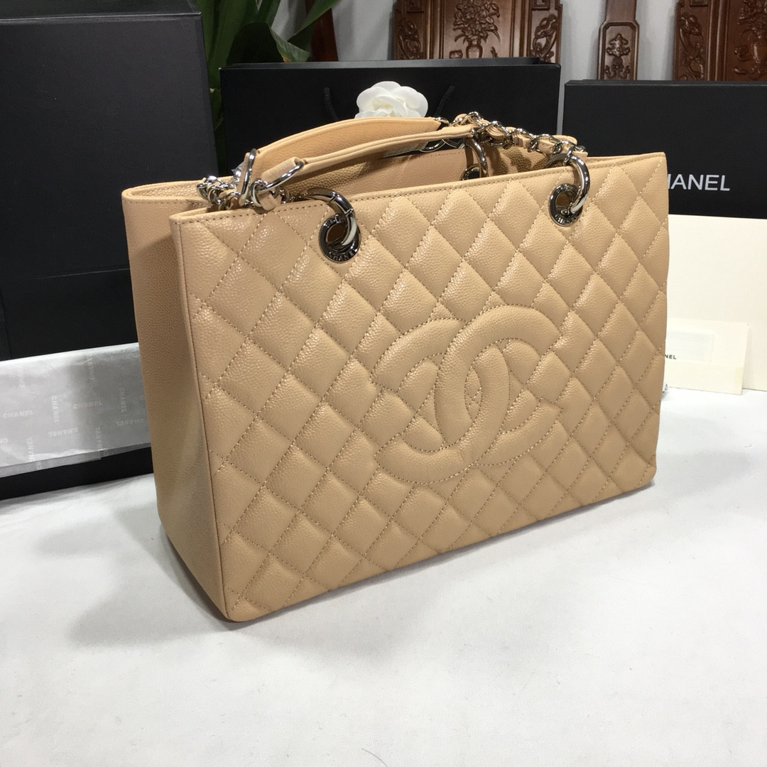 CHANEL GST CAVIAR LEATHER HARDWARE 24X33X13CM