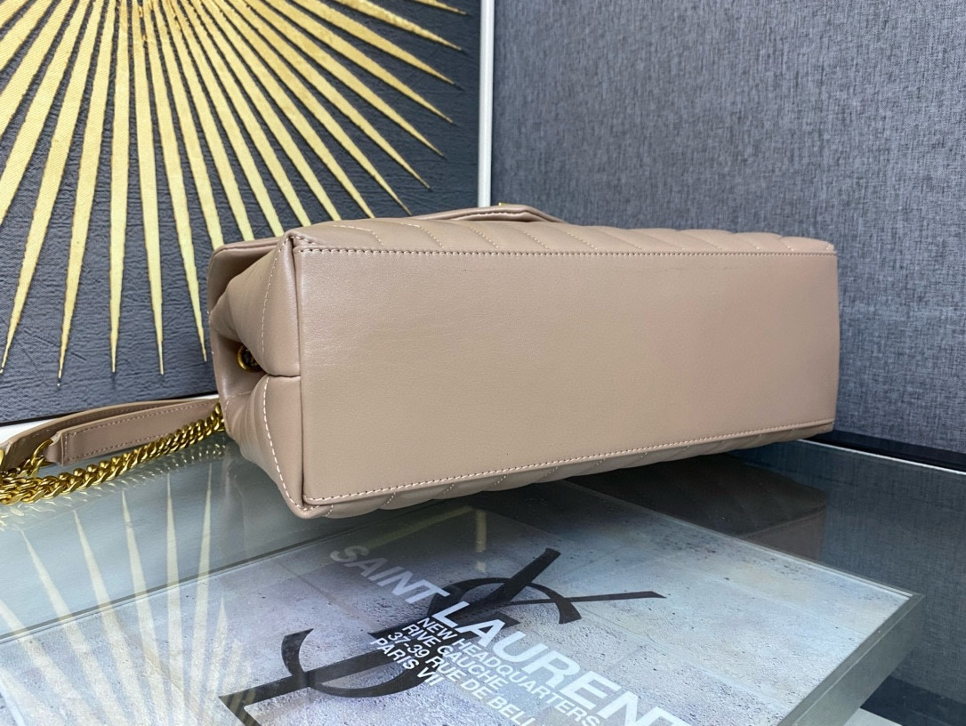 YSL LOULOU QUILTED LEATHER 32x22x9cm