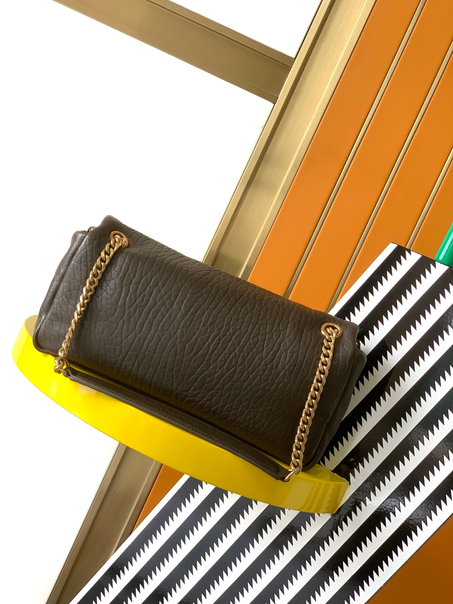 YSL Calypso small in plunged lambskin 26x14x7cm