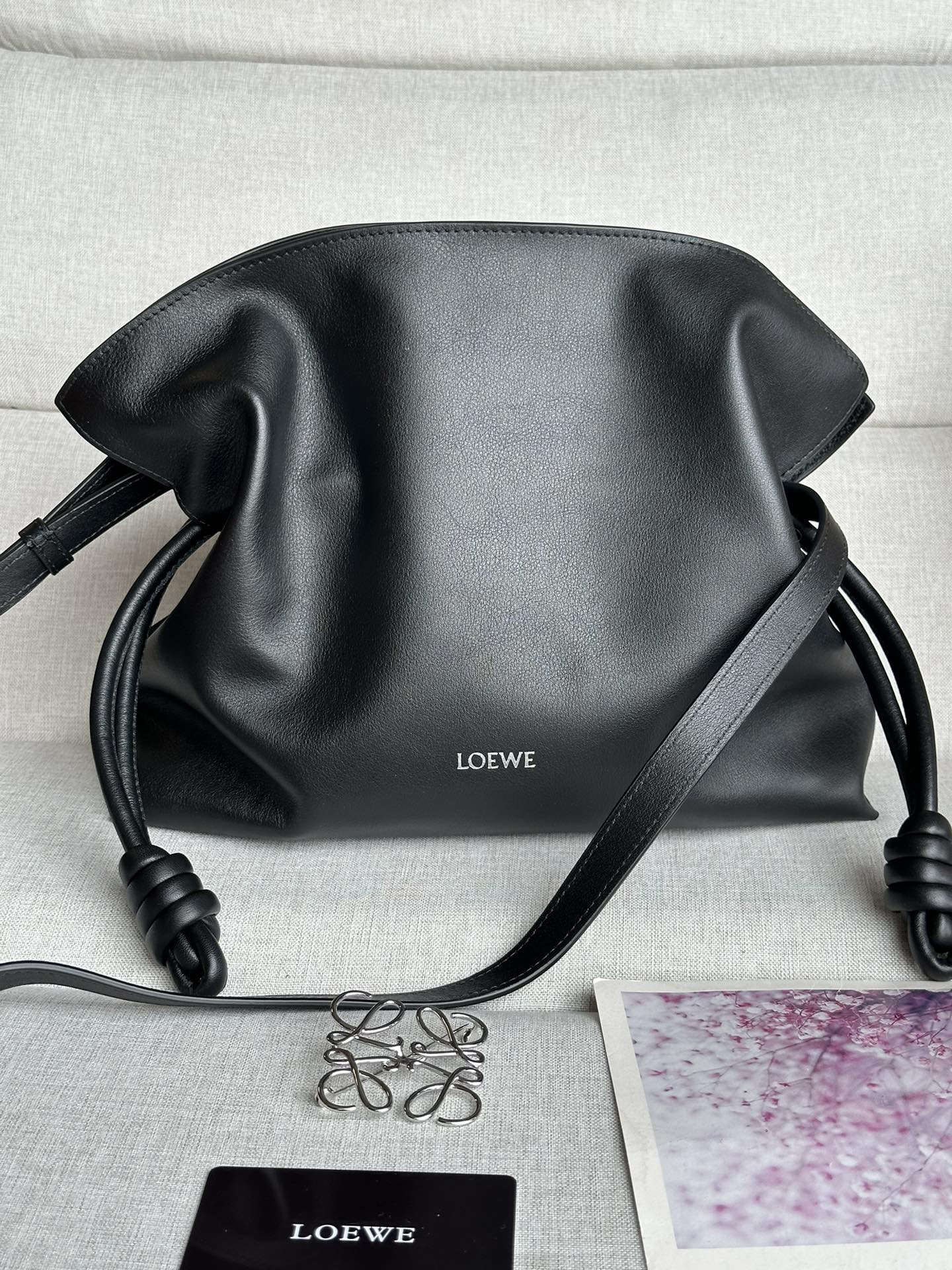 LOEWE Medium Flamenco clutch in nappa calfskin 30x24.5x10.5cm