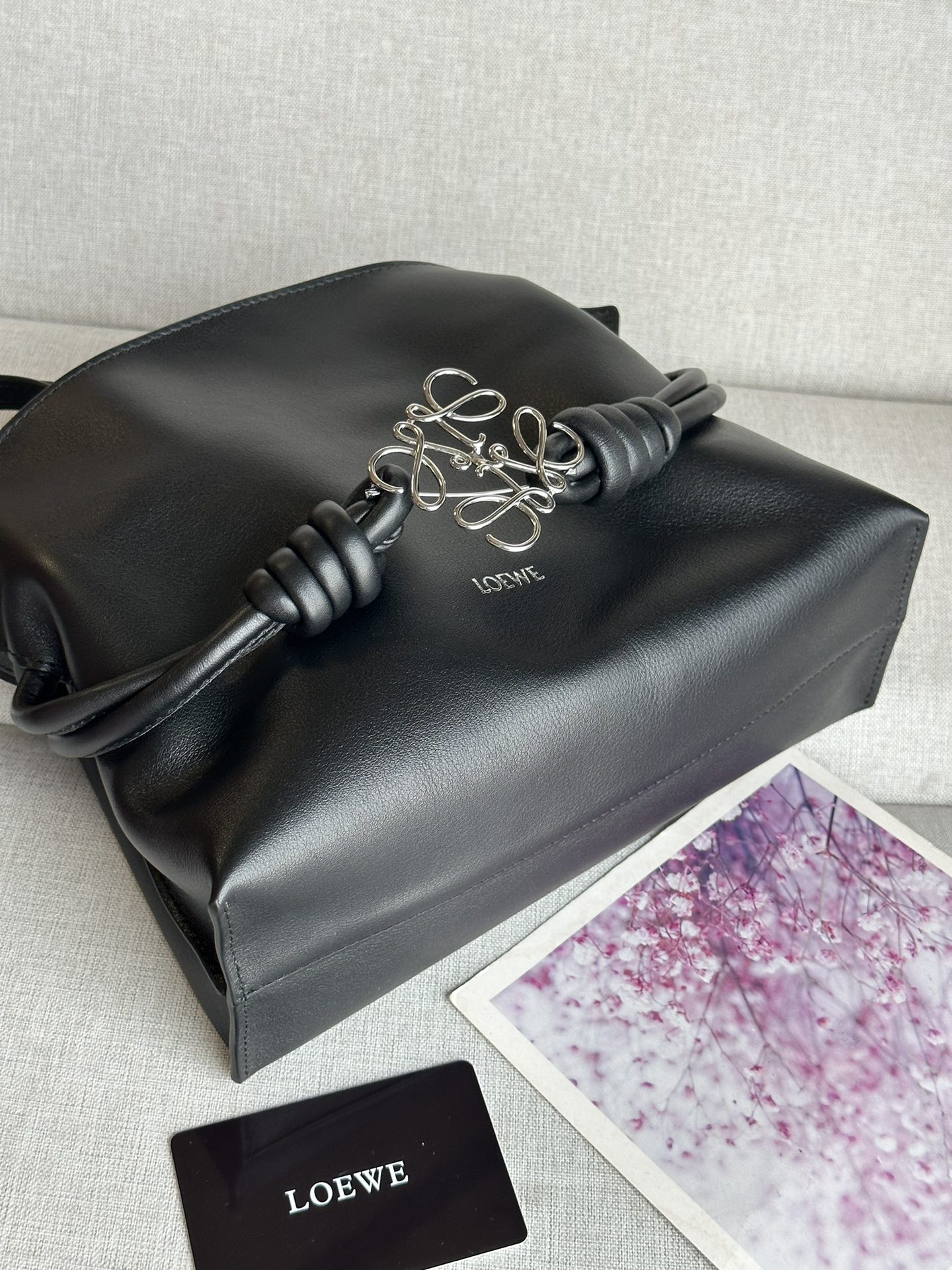 LOEWE Mini Flamenco clutch in nappa calfskin 23.9x9x18cm