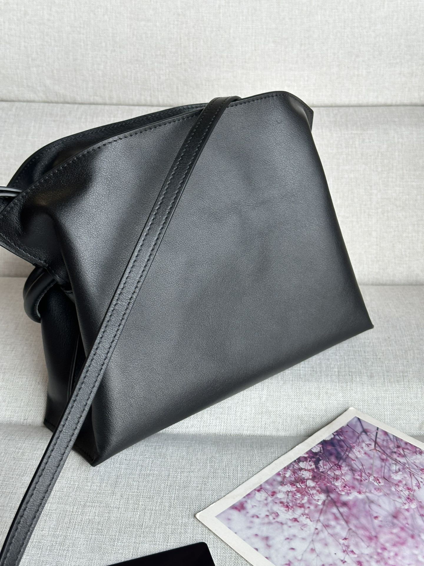 LOEWE Mini Flamenco clutch in nappa calfskin 23.9x9x18cm