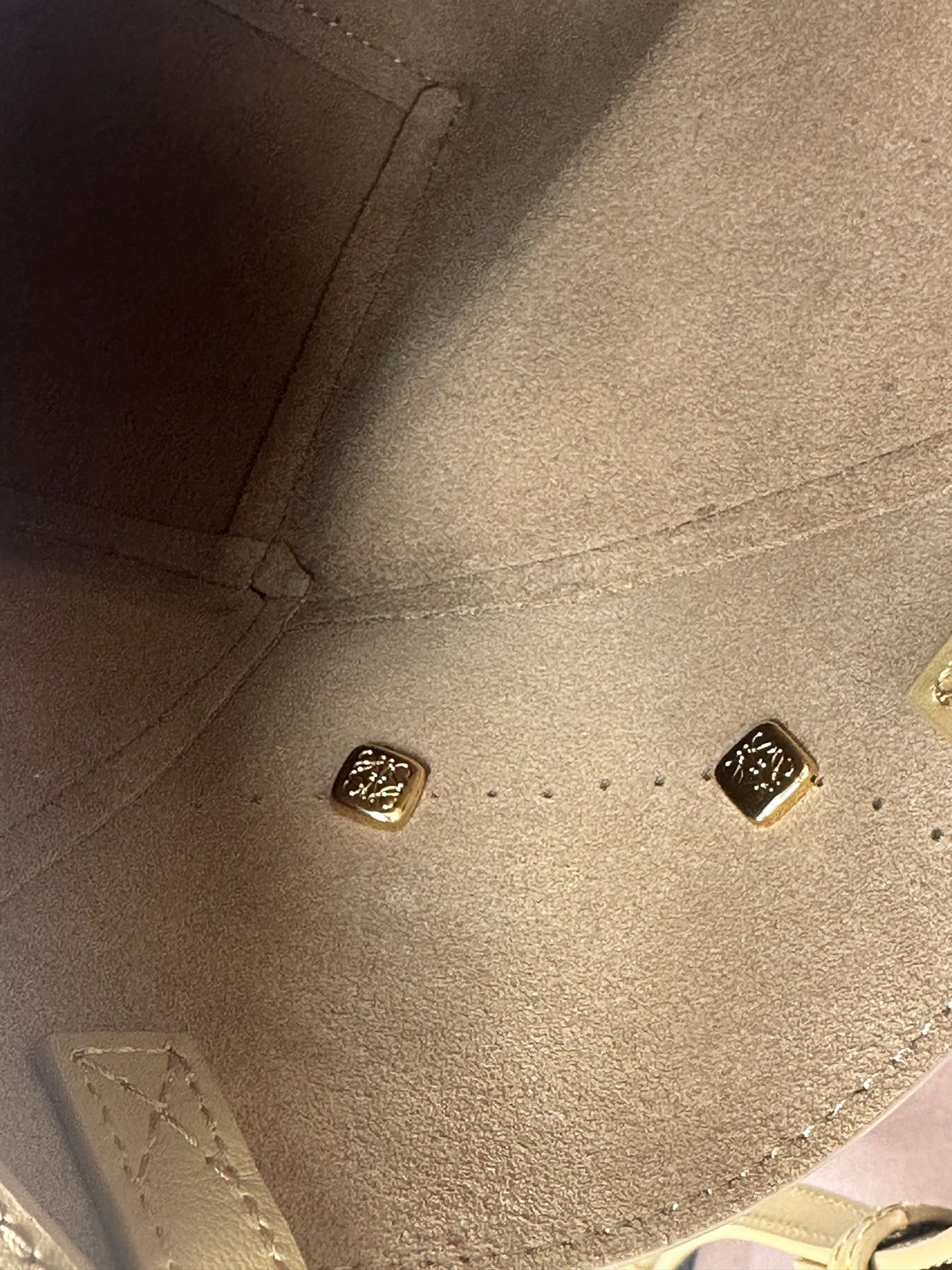 LOEWE Mini Puzzle Fold tote in shiny calfskin 16.5x9.5x20cm