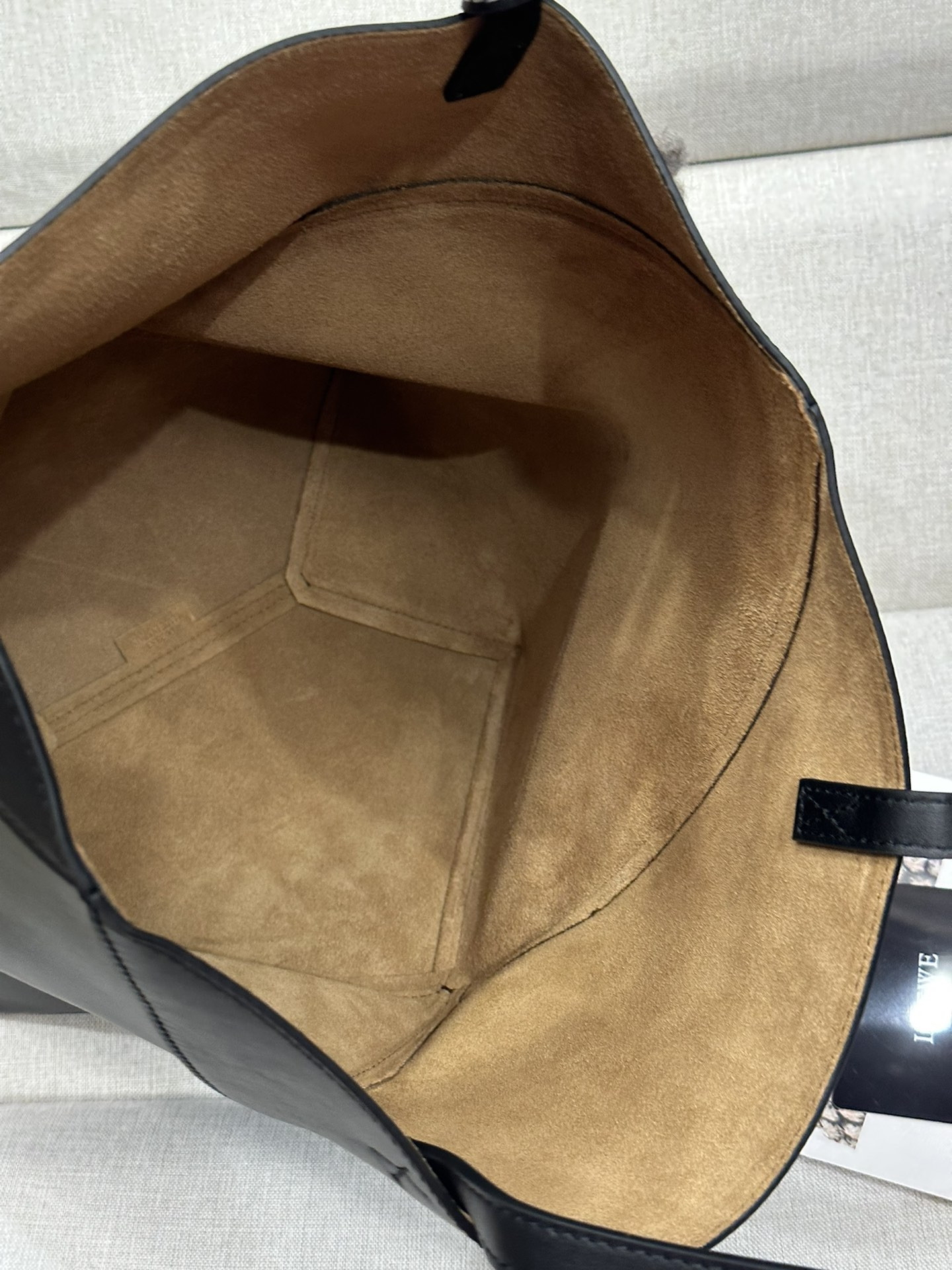 LOEWE Medium Puzzle Fold tote in shiny calfskin 25.5x14.5x31.5cm