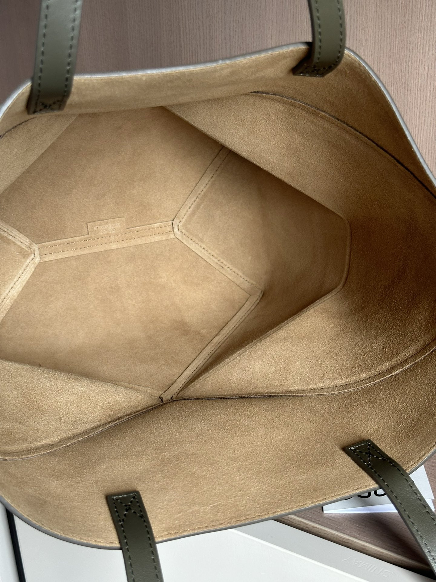 LOEWE Medium Puzzle Fold tote in shiny calfskin 25.5x14.5x31.5cm