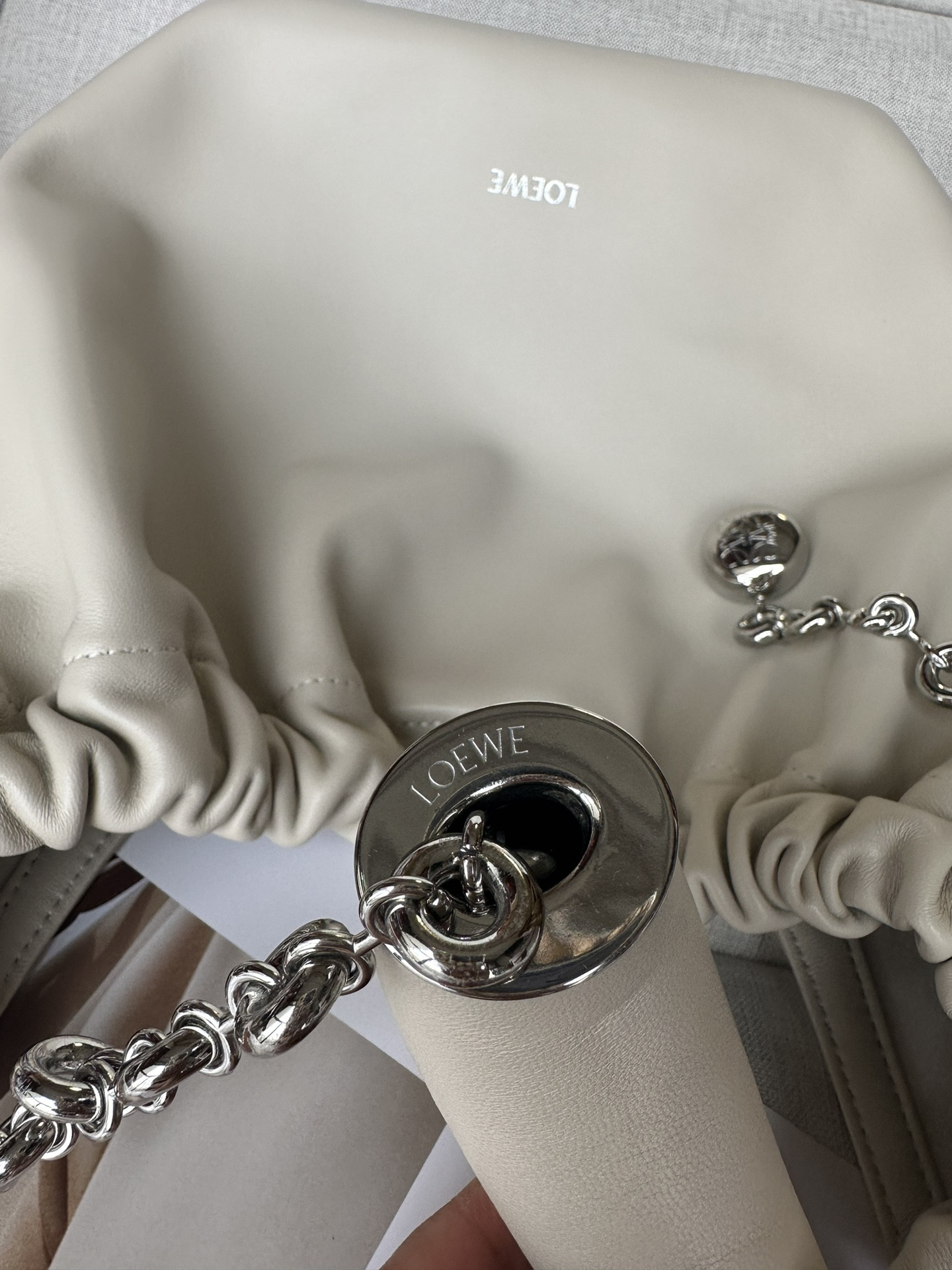 LOEWE Small Squeeze bag in mellow nappa lambskin 29x10.5x24cm