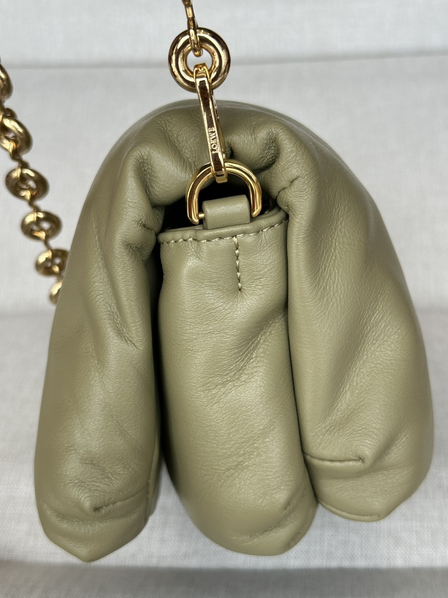 LOEWE Mini Puffer Goya bag in shiny nappa lambskin 20x13x6cm