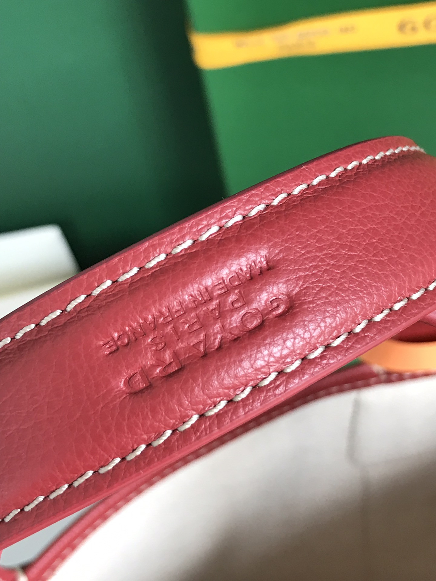 Goyard Goyardine Belharra PM Coral Tote Palladium Hardware 18x14x23cm