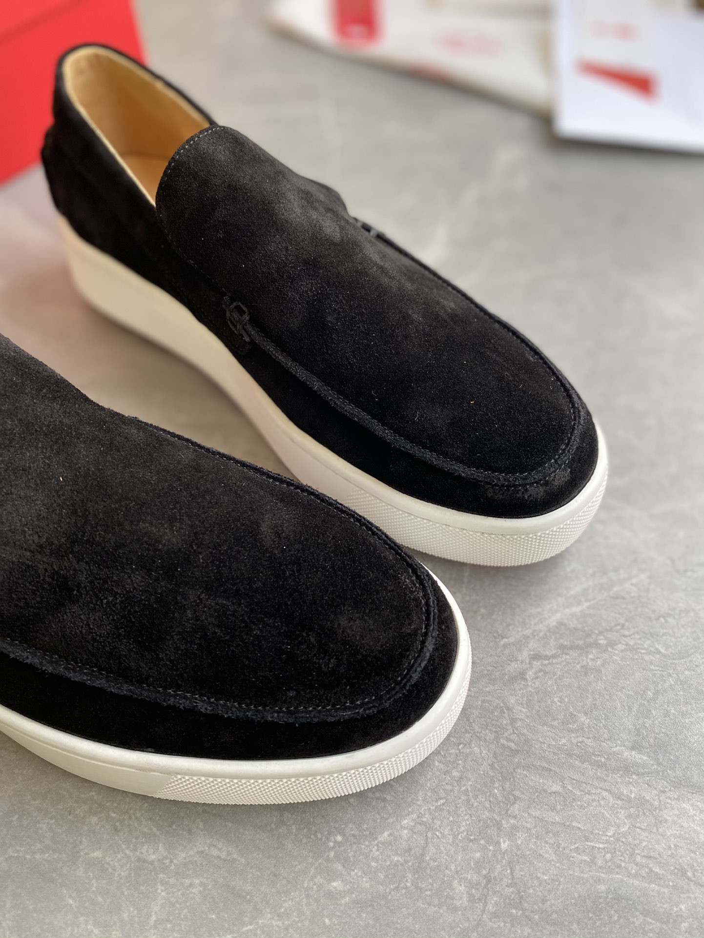 UA Christian Louboutin thick-soled loafers