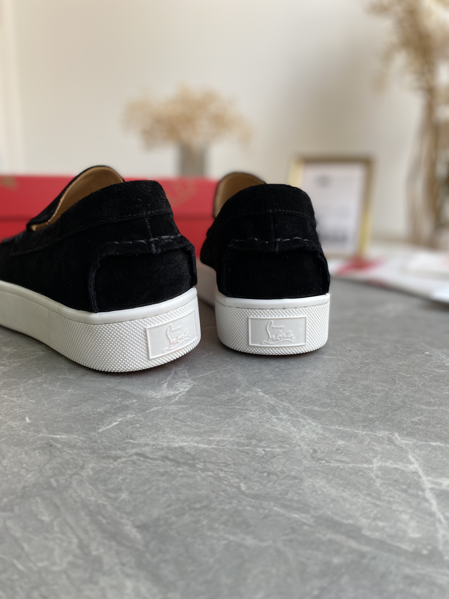 UA Christian Louboutin thick-soled loafers