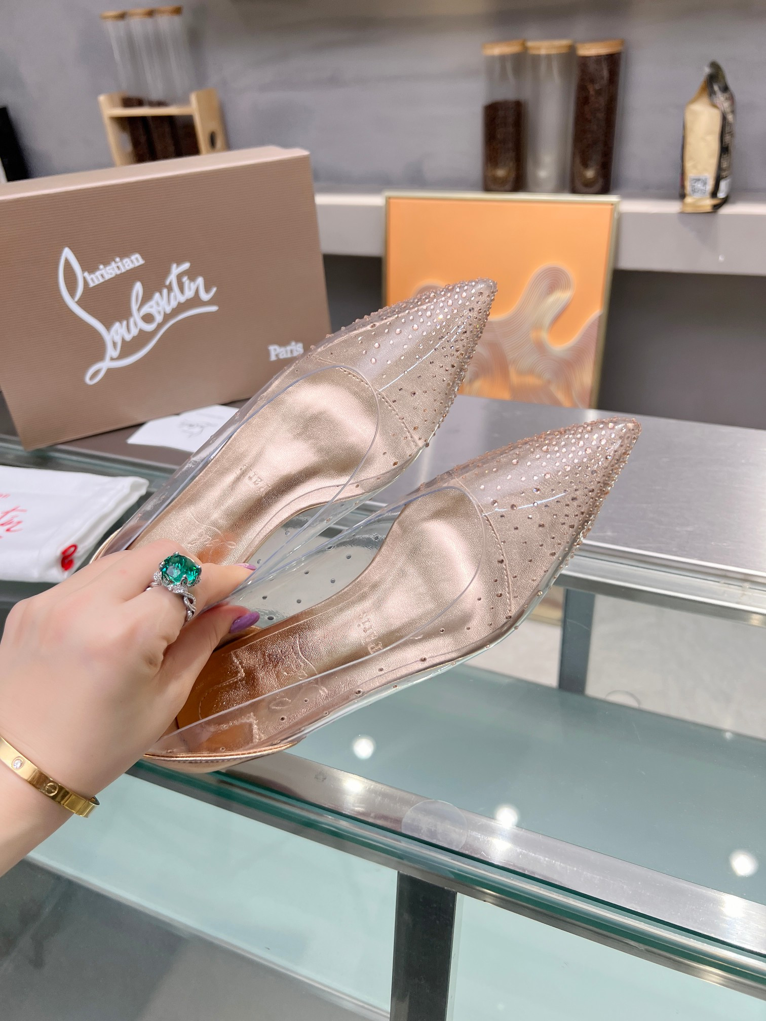 UA Christian Louboutin CL red-bottom shoes