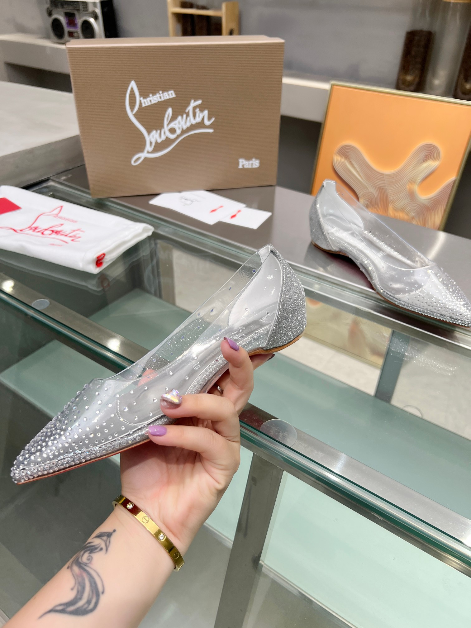 UA Christian Louboutin CL red-bottom shoes