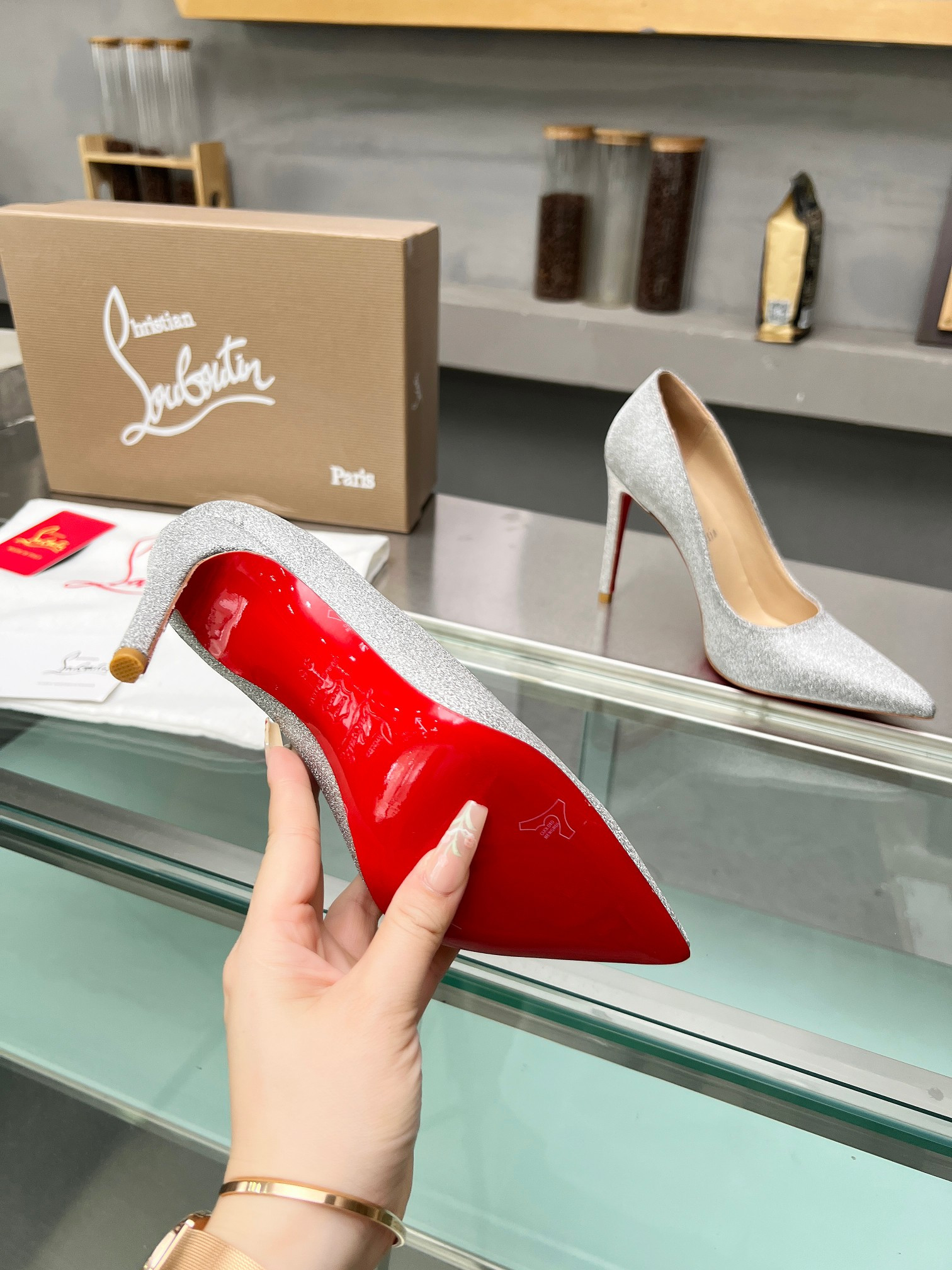 UA Christian Louboutin CL red-bottom shoes