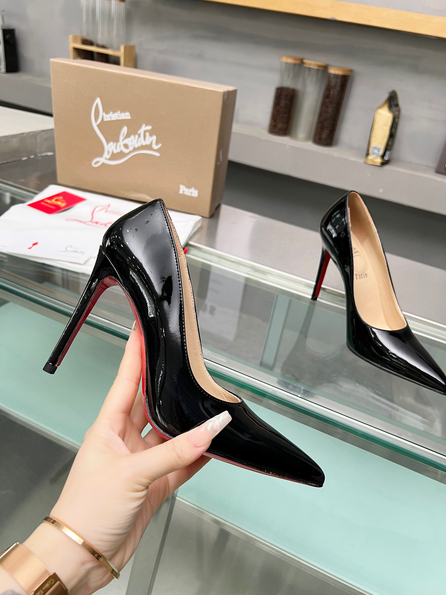 UA Christian Louboutin CL red-bottom shoes