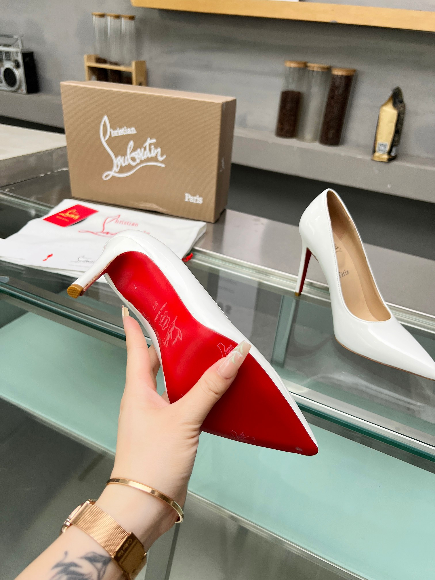 UA Christian Louboutin CL red-bottom shoes