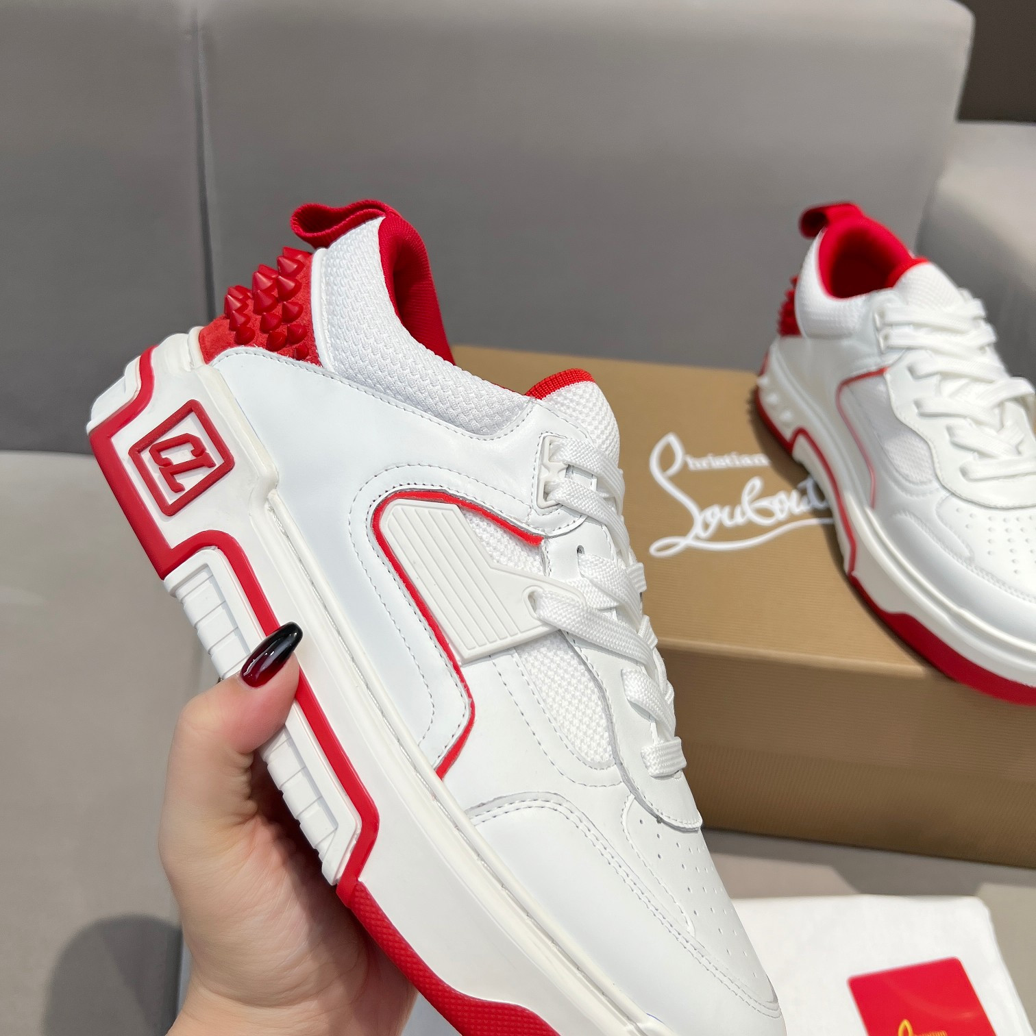 UA Christian Louboutin 2024 [New]ASTROLOUBI Unisex Thick-Soled Sneakers