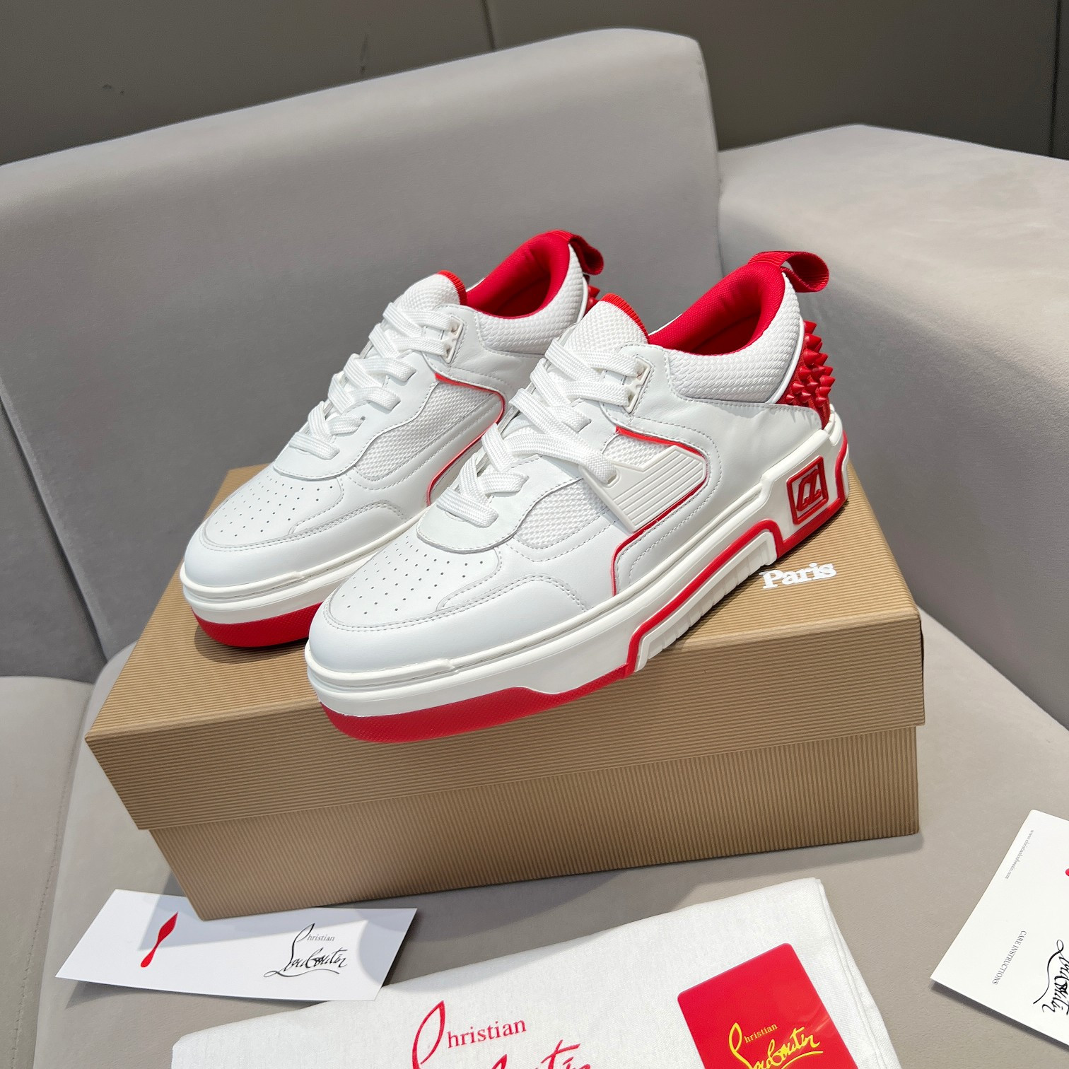 UA Christian Louboutin 2024 [New]ASTROLOUBI Unisex Thick-Soled Sneakers