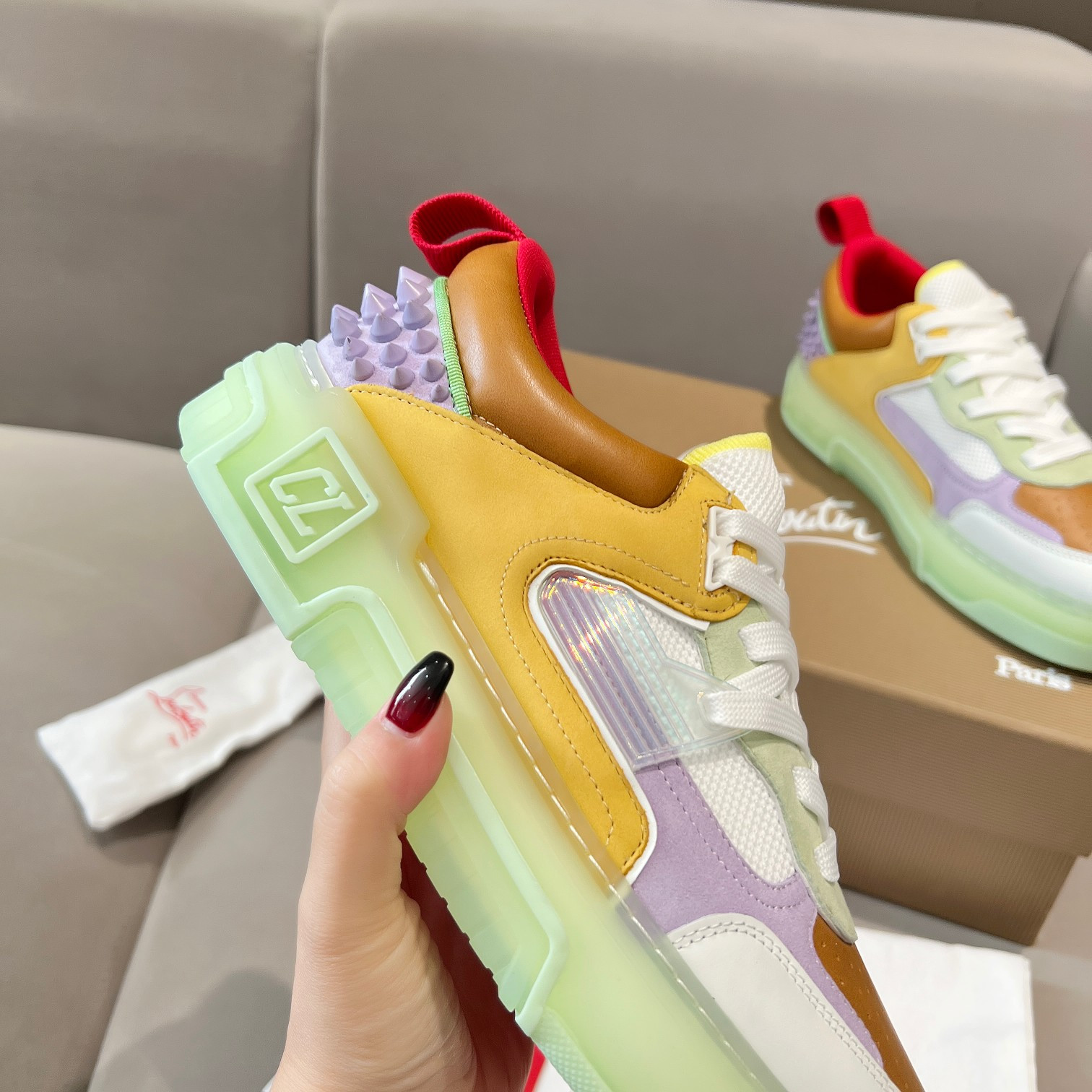 UA Christian Louboutin 2024 [New]ASTROLOUBI Unisex Thick-Soled Sneakers