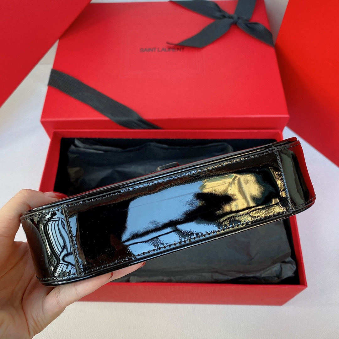 YSL LE 5 À 7 Mini (Patent Leather) 19 x 11.5 x 4.5 CM