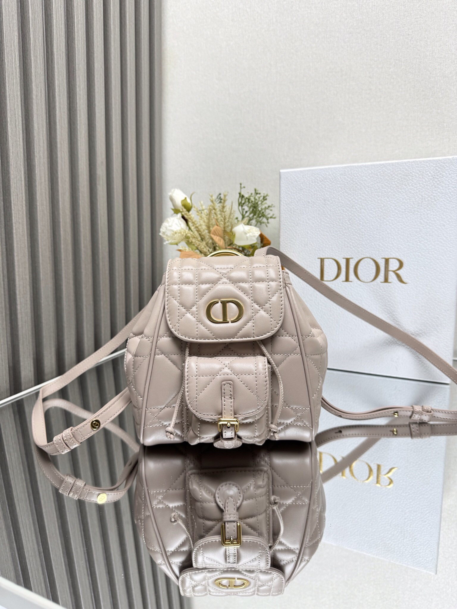 Dior Caro Backpack Small 19.5 x 18.5 x 8.5 cm