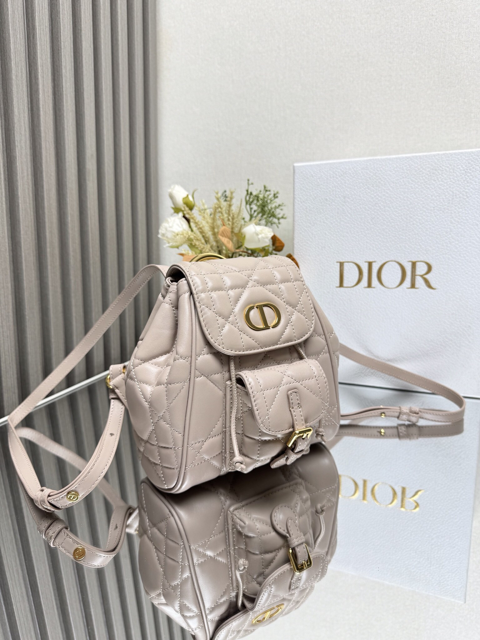 Dior Caro Backpack Small 19.5 x 18.5 x 8.5 cm