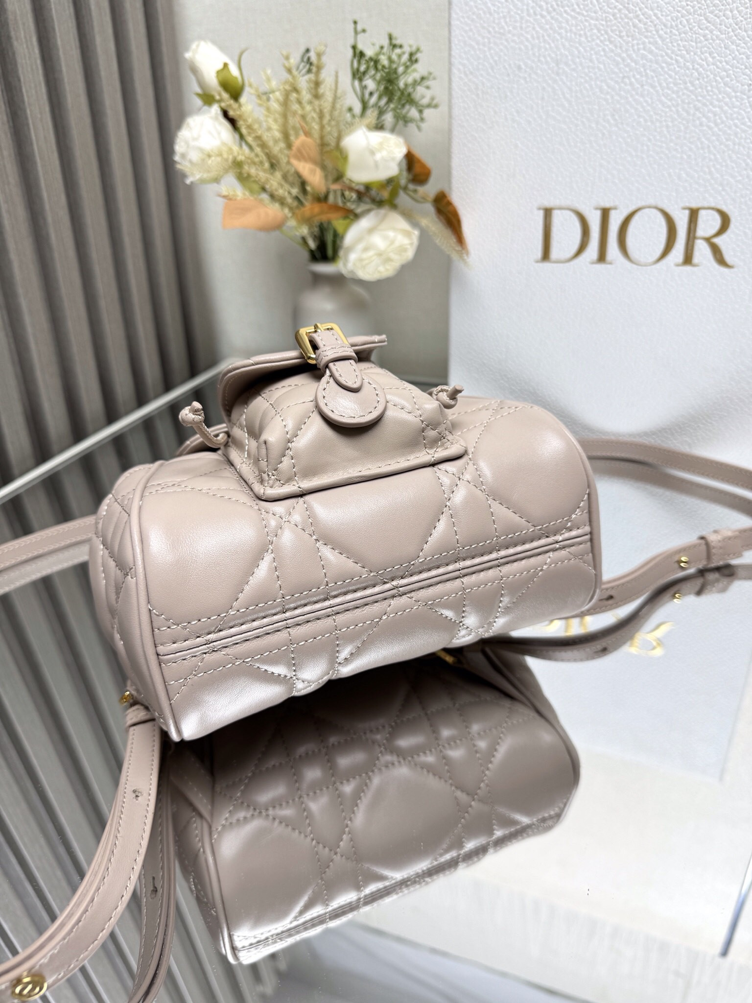 Dior Caro Backpack Small 19.5 x 18.5 x 8.5 cm