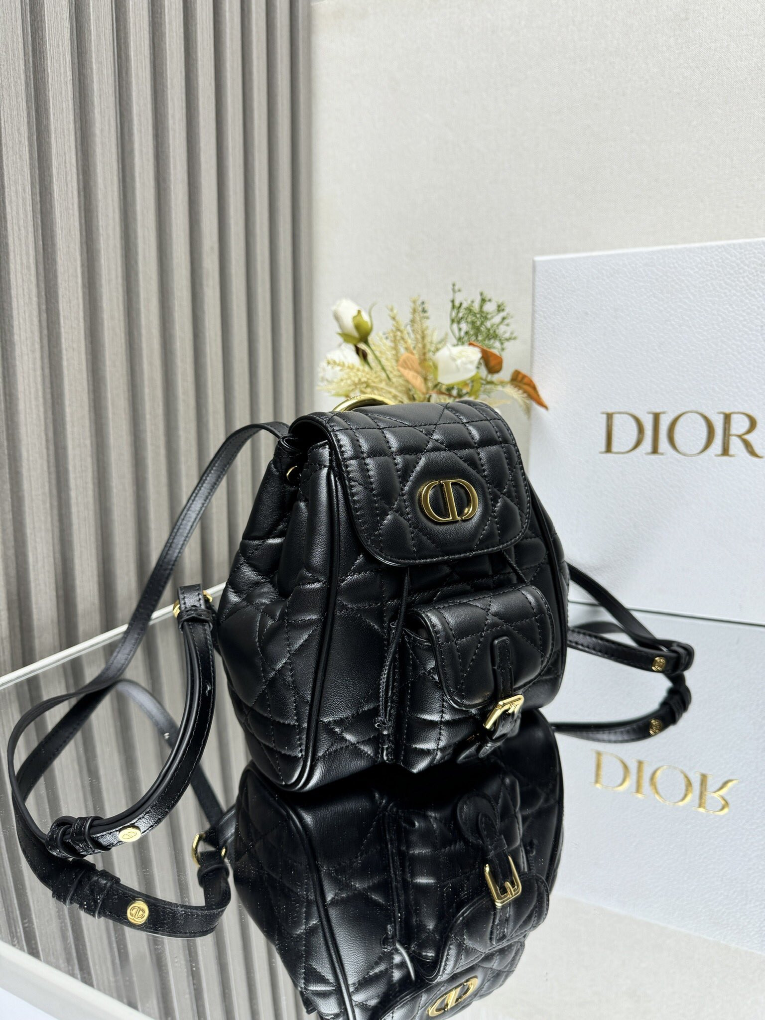 Dior Caro Backpack Small 19.5 x 18.5 x 8.5 cm