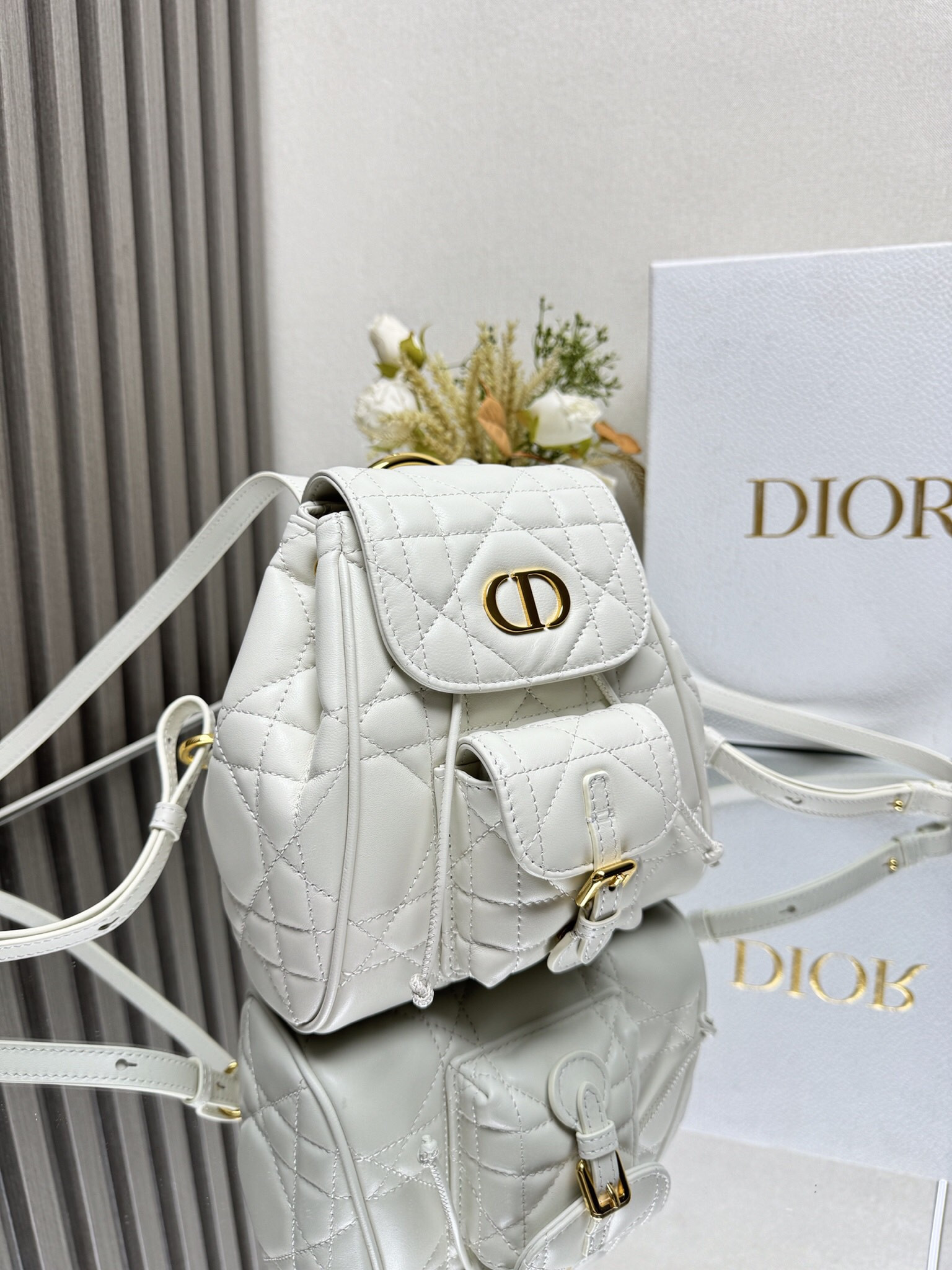 Dior Caro Backpack Small 19.5 x 18.5 x 8.5 cm